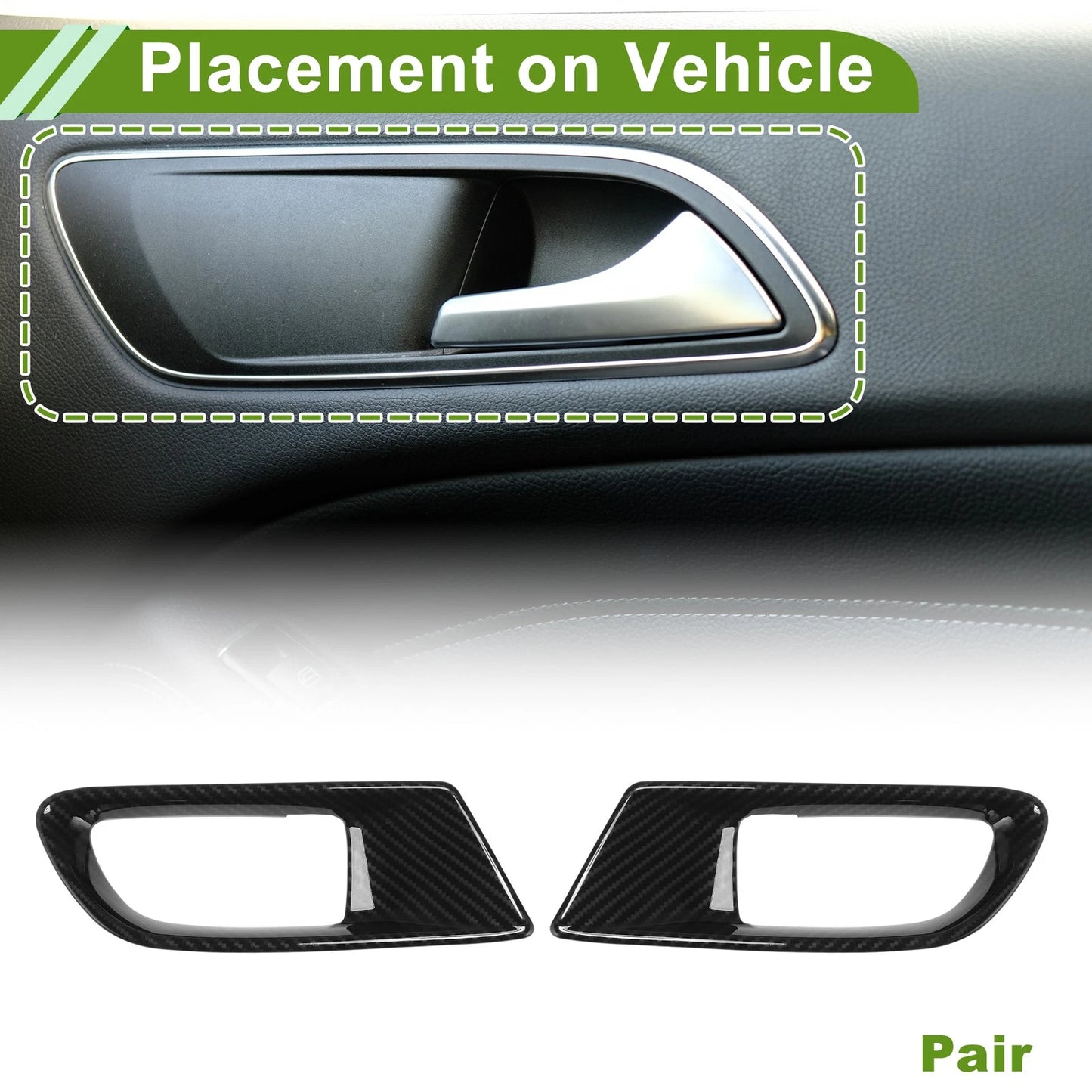 Interior Door Handle Bowl Cover Trim 1 pair for Subaru BRZ (2012–2020)