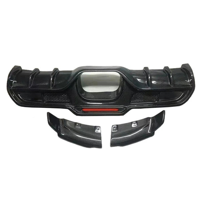 Carbon Fiber Rear Bumper Diffuser Cover Trim for Mini Cooper F54 F55 F56 F57 JCW