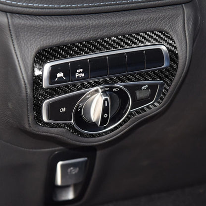 1x Headlight Switch Trim for Benz G-Class W464 (2019-2023) Carbon Fiber