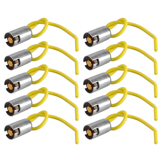 10 x BA9S Car Truck Light Bulb Socket Connectors with Cable