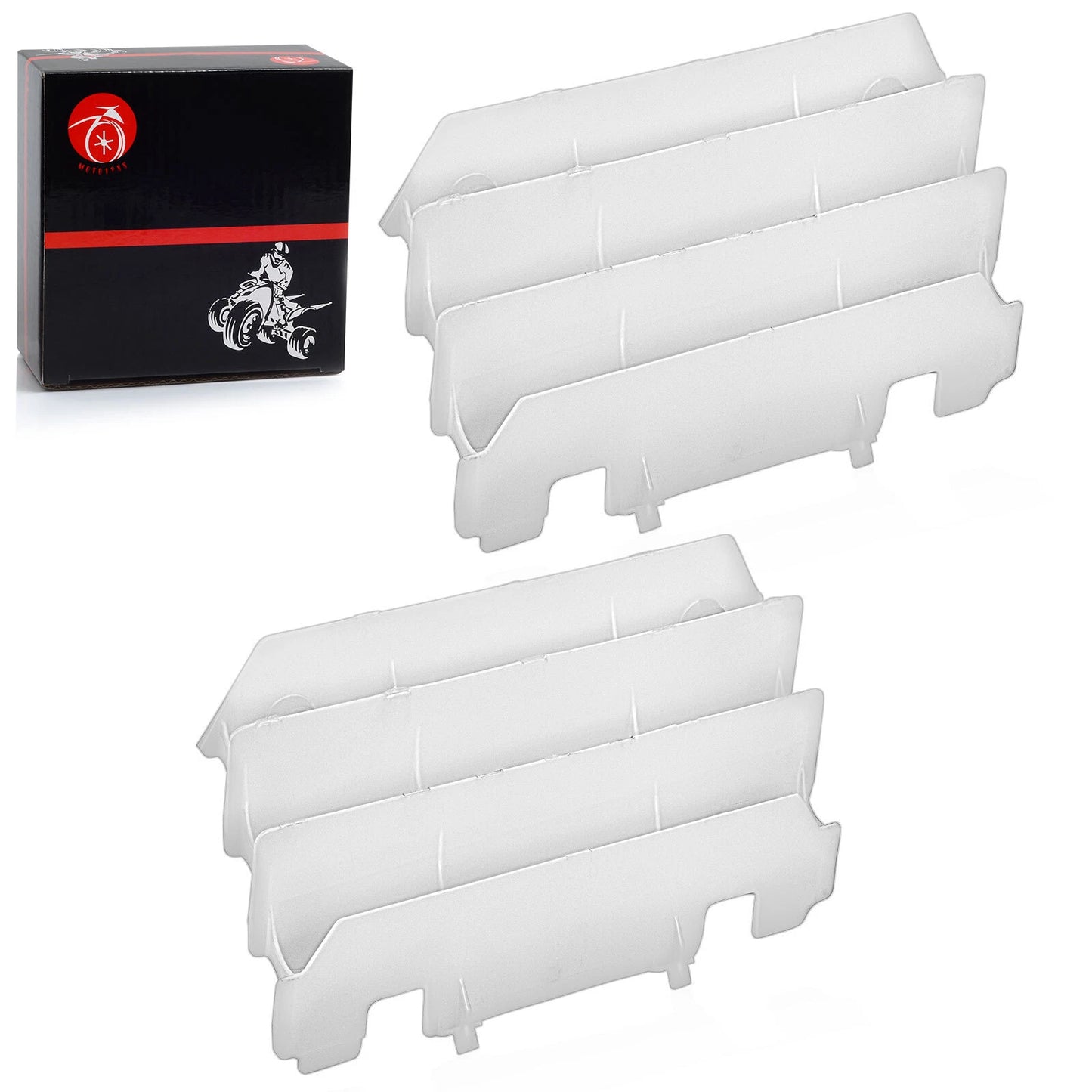 2 x Radiator Covers Guard for Kawasaki KX125 KX250 (1997–2005)