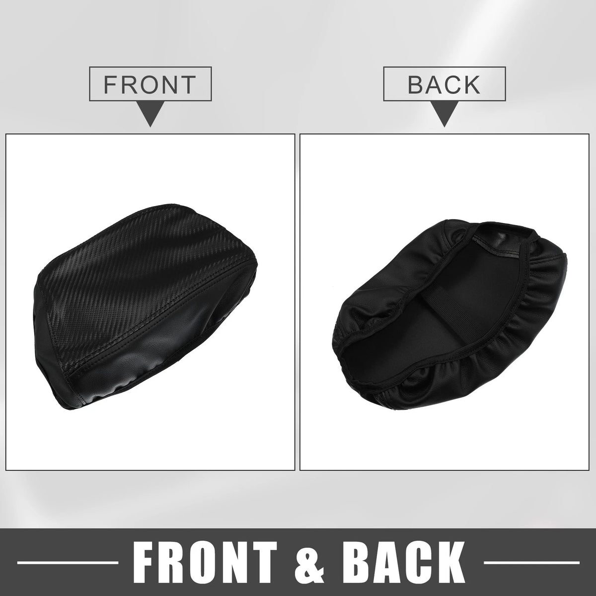 Center Console Pad Armrest Seat Box Cover Black for Hyundai Elantra (2021-2023)