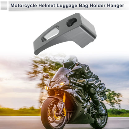 Rectangular Slot Motorcycle Hanging Hook 1 Set Titanium Tone 61mm Length