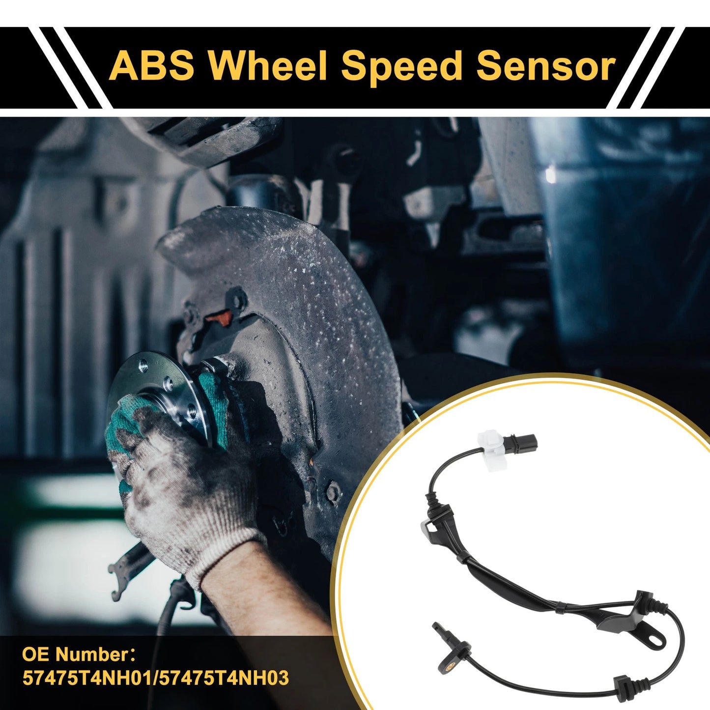 ABS Wheel Speed Sensor for Honda Jade (2012-2024) Rear Left