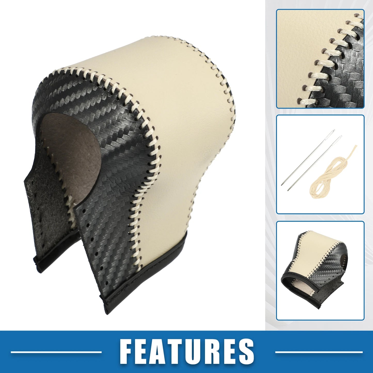 Carbon Fiber Gear Shifting Knob Cover Trim for Toyota