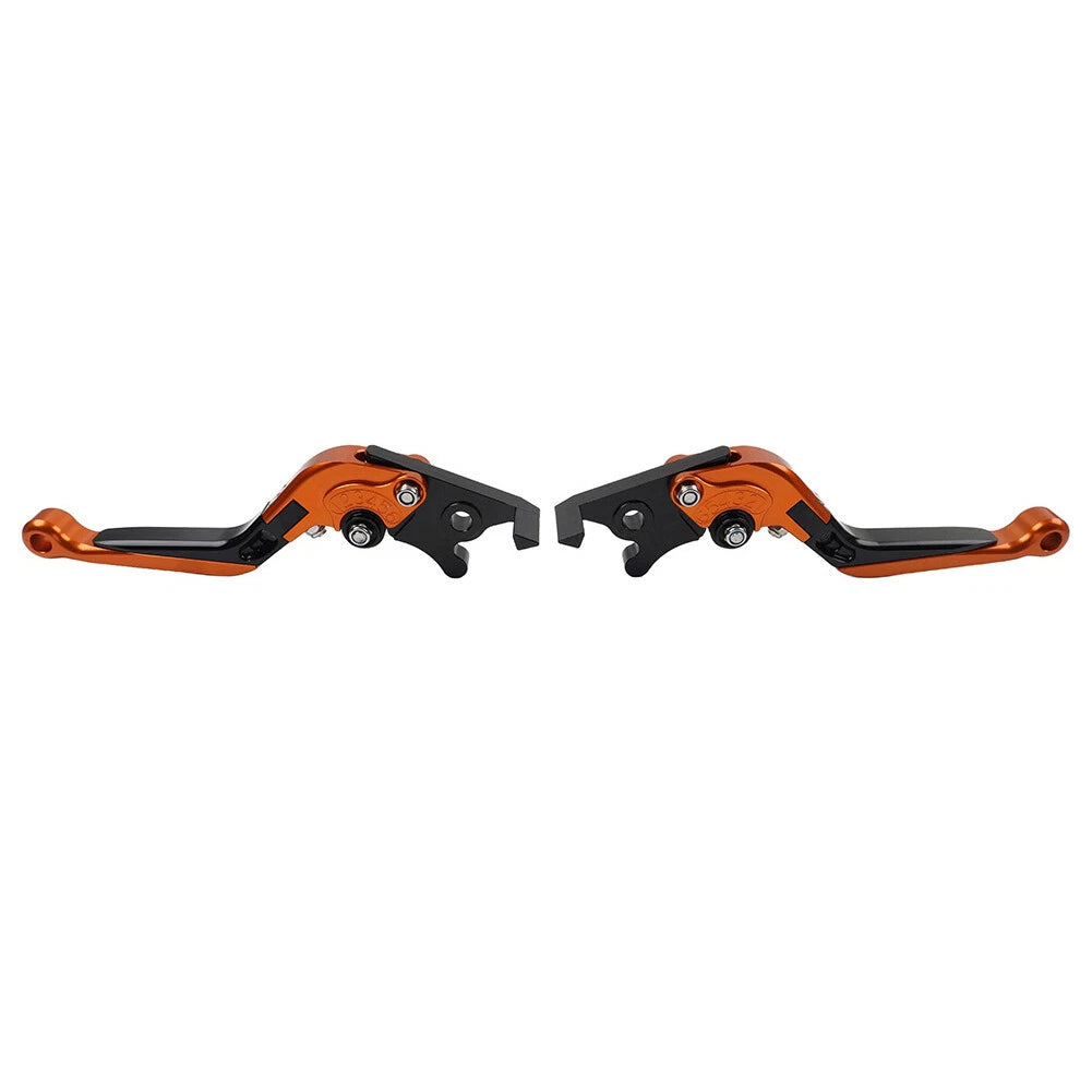 Orange Extendable Brake Clutch Levers for Kawasaki Z1000 ZX6R (2007-2018)