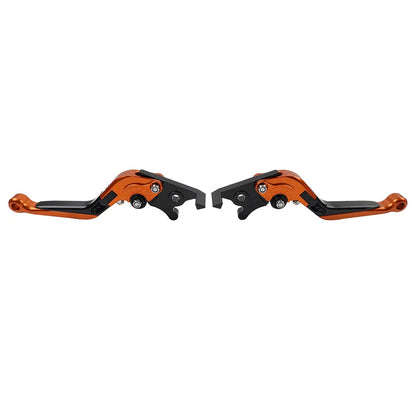 Orange Extendable Brake Clutch Levers for Kawasaki Z1000 ZX6R (2007-2018)