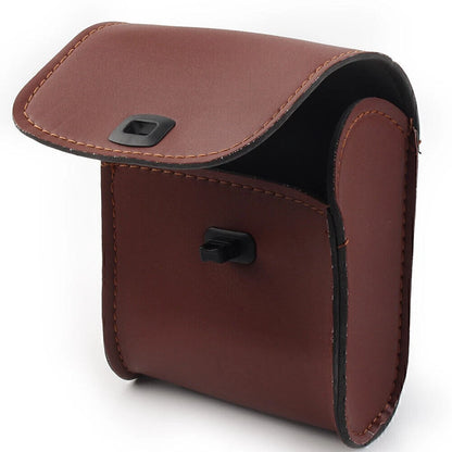 Saddle Luggage Tool Bag for Universal Motorcycles - Brown Leather (No Year)