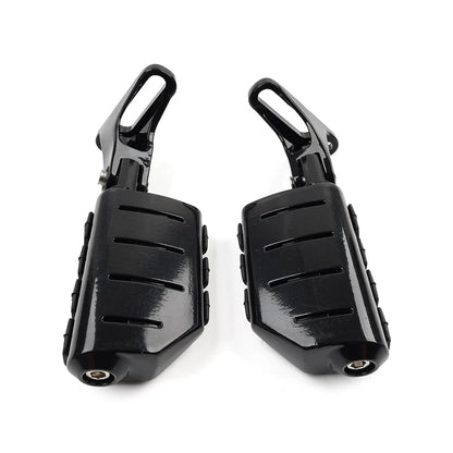 Black Rear Passenger Footpeg Mount Bracket for Harley Electra Street Glide (1993+)