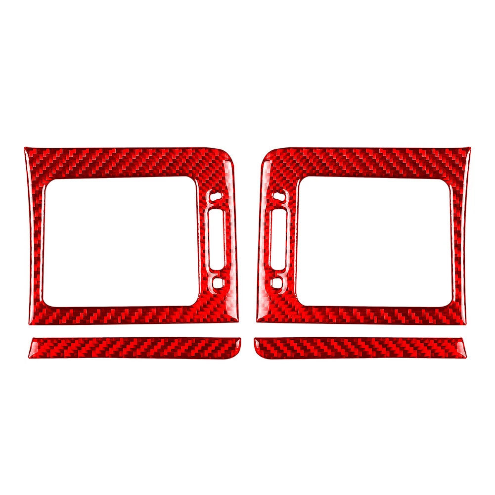 Red Dashboard Side Air Vent Outlet Cover Trim for Subaru WRX STi (2015-2021)