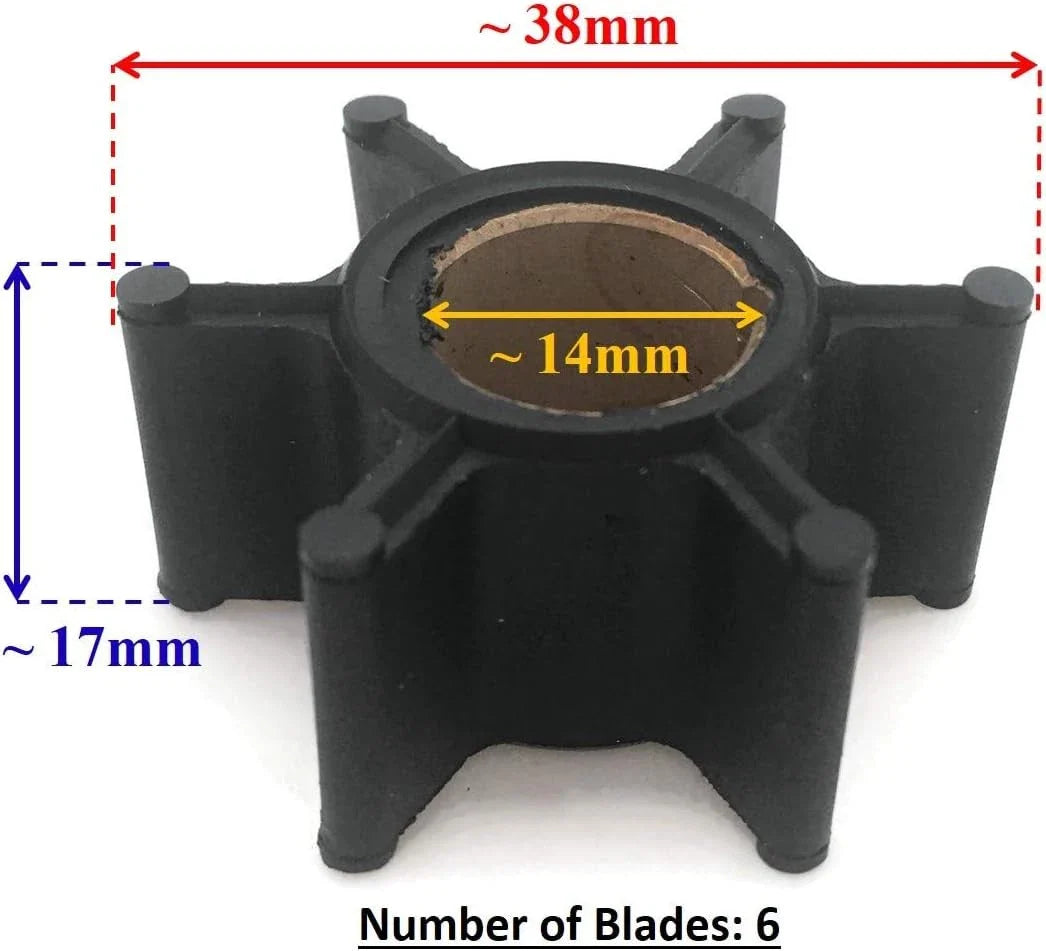 Water Pump Impeller for Johnson/Evinrude Outboard 6-14HP Boat