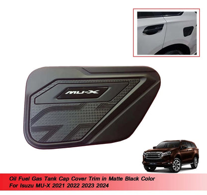 Black Oil Fuel Gas Tank Cap Cover for Isuzu MU-X MUX (2021-2024)