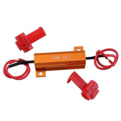 5 x 50W 6 Ohm Load Resistors for LED Bulb Hyper Flash Turn Signal Lights
