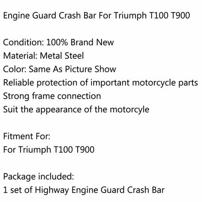 Engine Guard Crash Bars for T100 T900 Chrome (2009-2017)