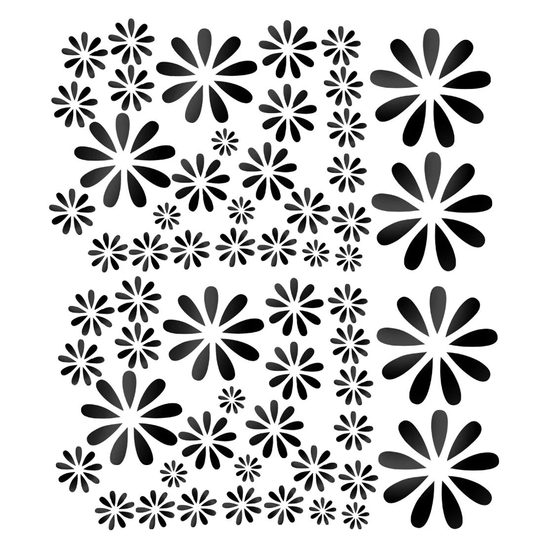 Floral Sticker Decals for Car Hood Trunk Waist Line Graphics