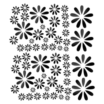 Floral Sticker Decals for Car Hood Trunk Waist Line Graphics