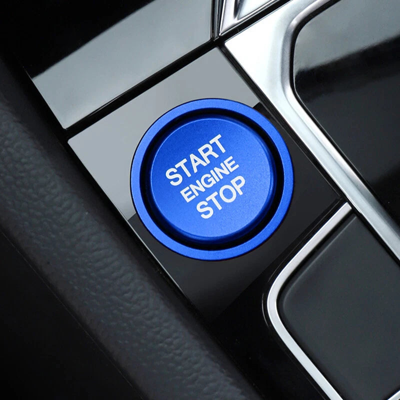Blue Aluminum Interior Trim Engine Start Push Button Cover Fit For Passat B8