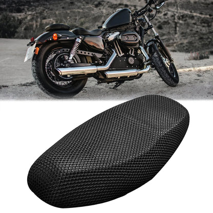 34.6x20.4 XXL Motorcycle Net Seat Cover Breathable Cushion Mesh