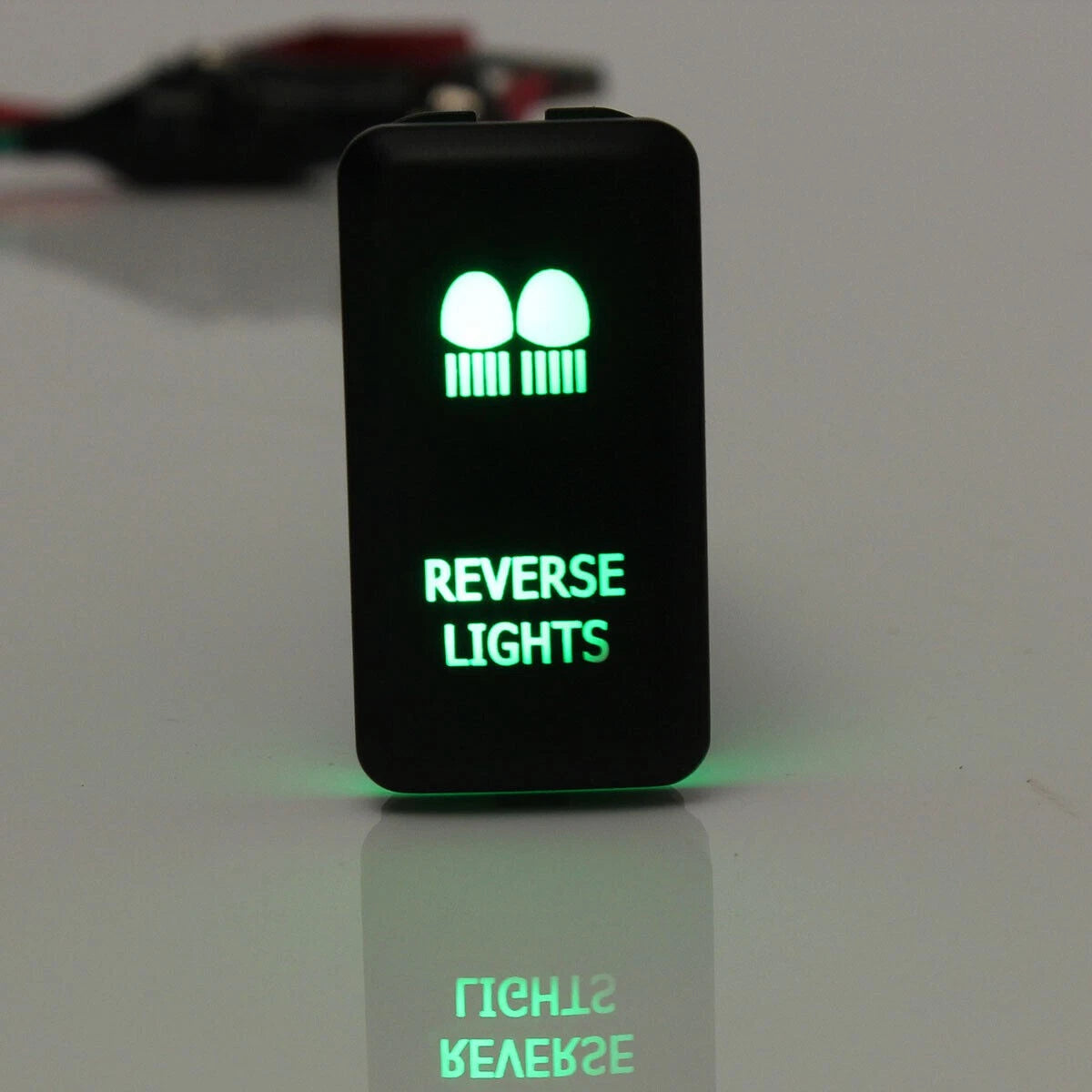 Push Switch Button LED Green Light Bar Fog Light with Wire for Toyota Tacoma