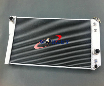 3 Row Aluminum Radiator +  Fans for Chevy Corvette 5.7 L83/S10 V8 (1984-1990)