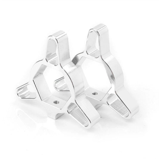 19mm CNC Aluminum Hexagon Anodized Silver Fork Preload Adjusters Universal
