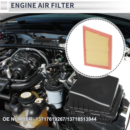 Car Engine Air Filter for BMW X1 2.0L (2016-2022) - 1 x High-Quality Filter