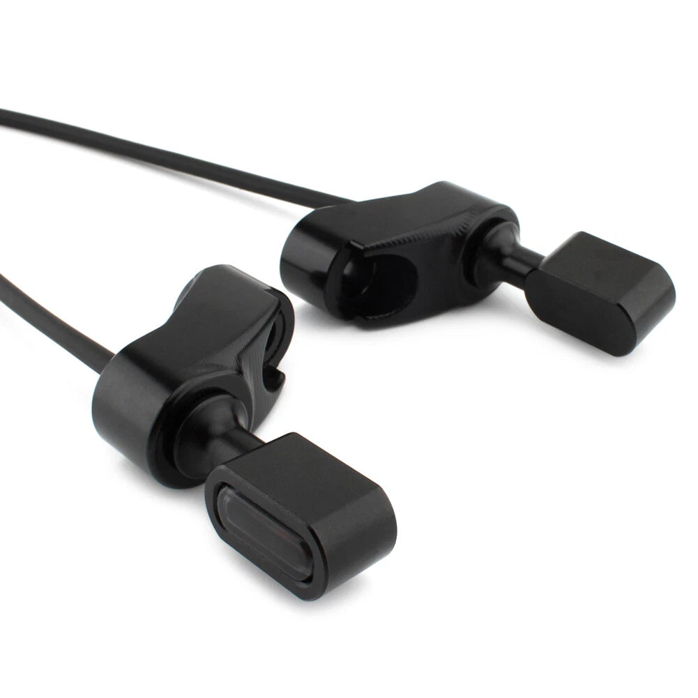 Black Front Fork Turn Signal Indicator Light for Harley FXR (1987-2000)