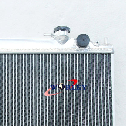 Aluminum Radiator + Fan for Nissan Navara D22 R50 1997-2001 Diesel