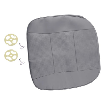 Gray PU Leather Driver Seat Cover Cushion for Universal Fit