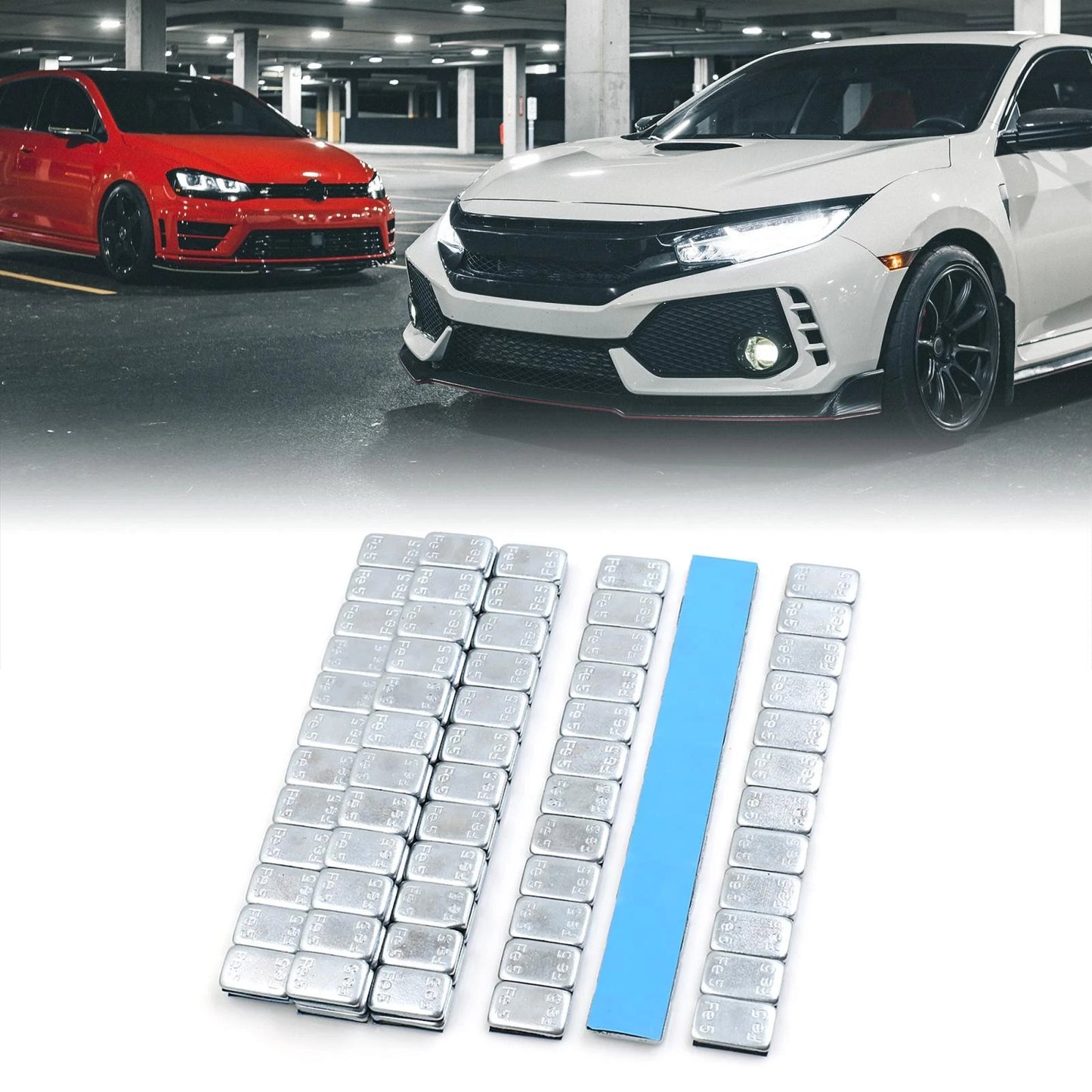 Wheel Balance Weights Strips 10pcs 2.1oz Self-Adhesive for Motorcycle