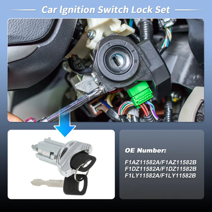 Ignition Lock Cylinder w/ 2 Keys for Ford E-150 E-250 (1992-1995)