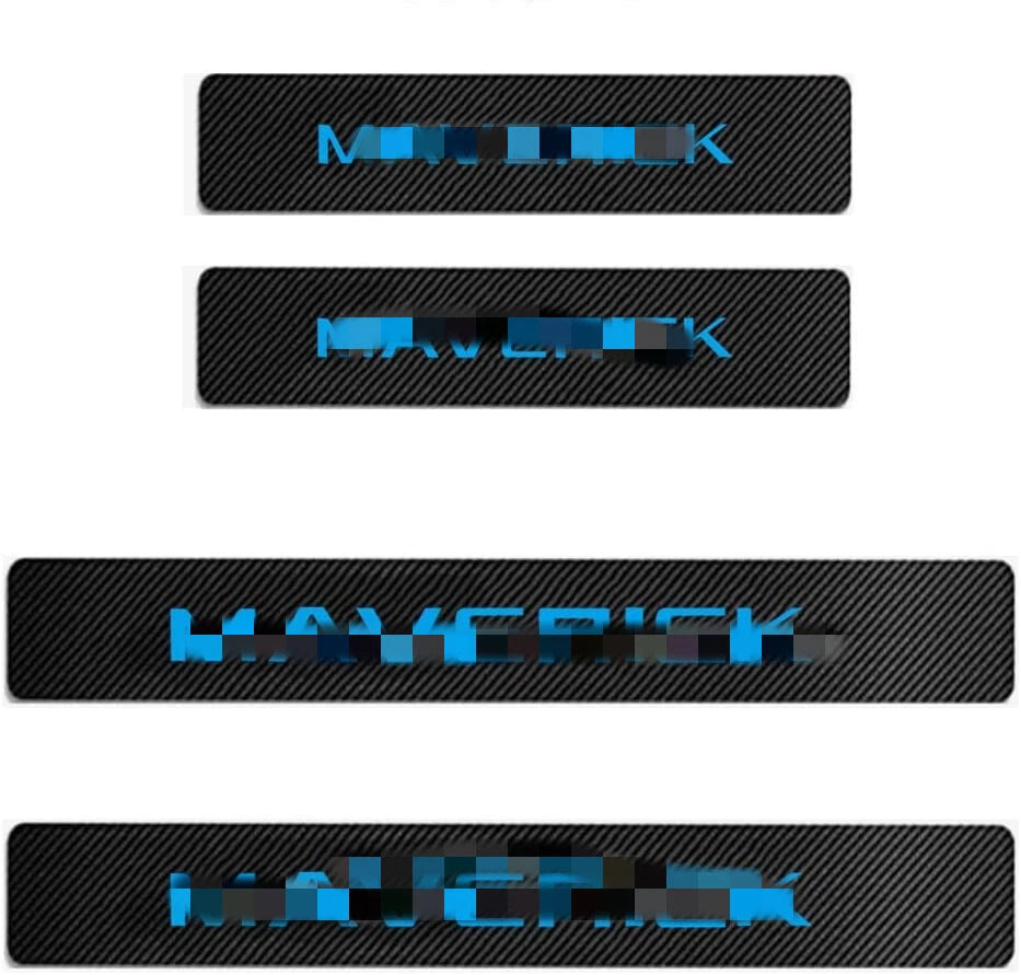 4X PU Door Sill Pedal Protector Plate Cover for Ford Maverick (2022–2023)