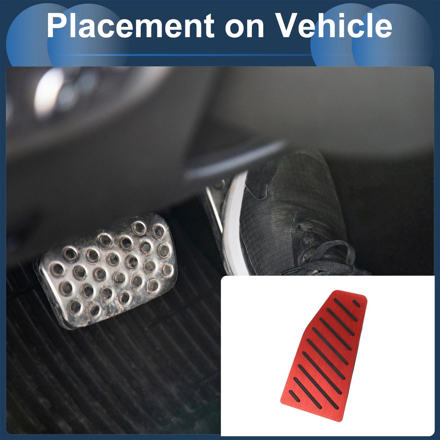 1 Pcs Footrest Pedal Pads Dead Pedal Pad Cover for Toyota RAV4