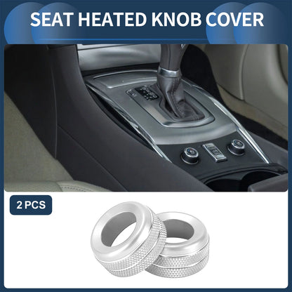 Seat Heated Switch Knob Cover Ring Infiniti G37 (2007-2013) Silver Tone