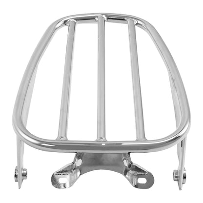 Chrome Five Bar Solo Seat Luggage Rack for Harley Softail Deluxe (2018-2025)