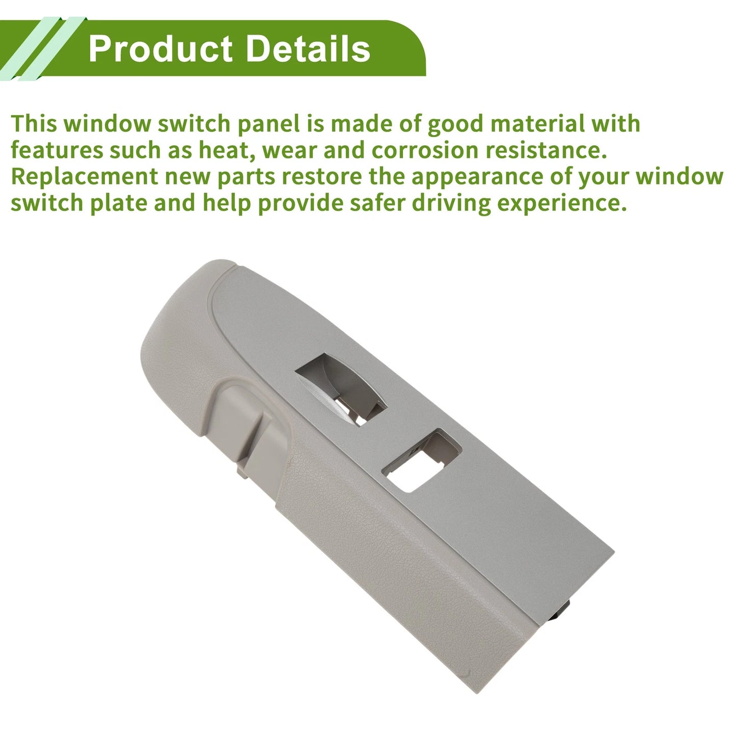 Front Right Side Window Switch Bezel Cover for Chevy Silverado 1500