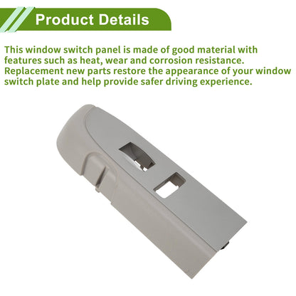 Front Right Side Window Switch Bezel Cover for Chevy Silverado 1500