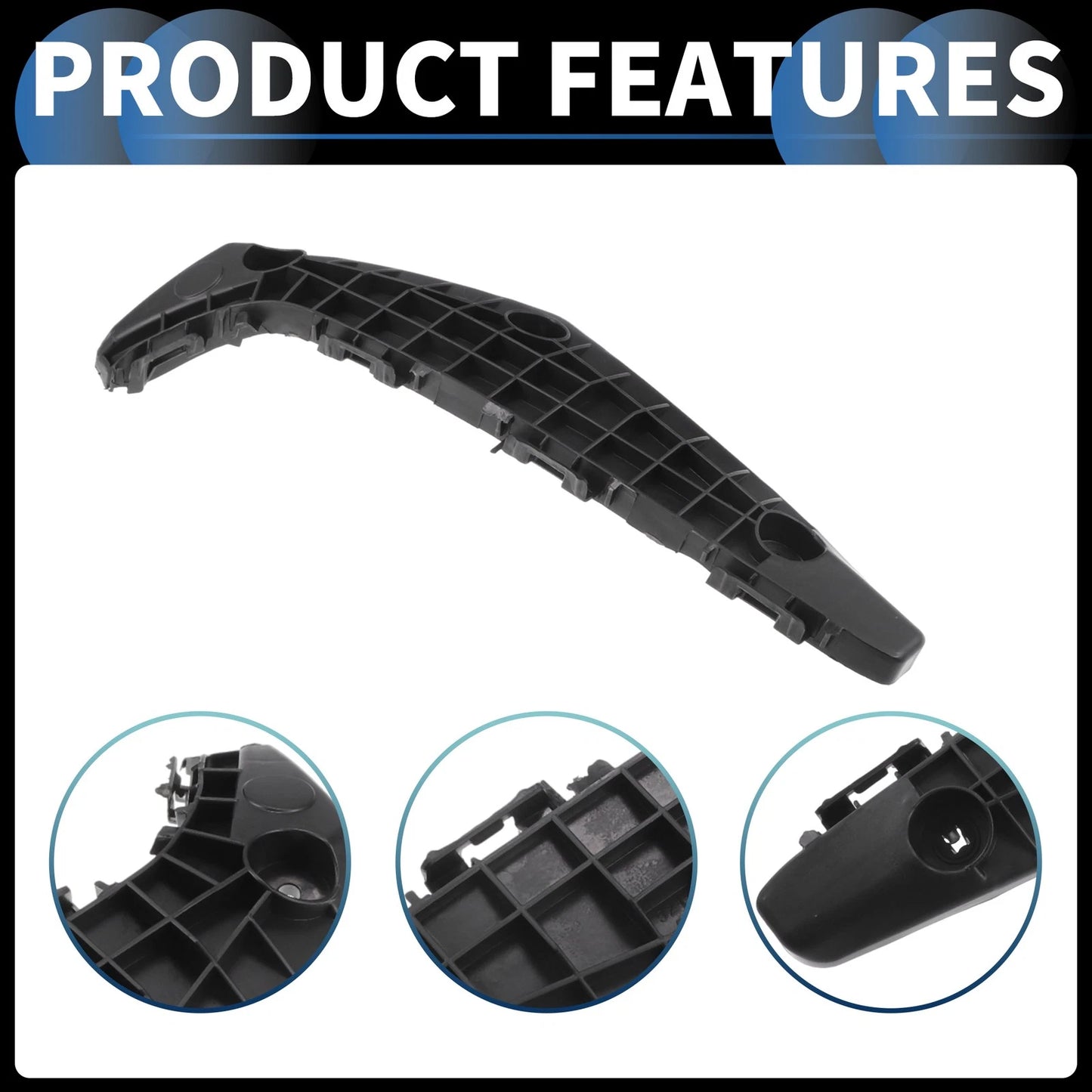 Left Front Bumper Retainer Bracket for Toyota Highlander (2001-2023)