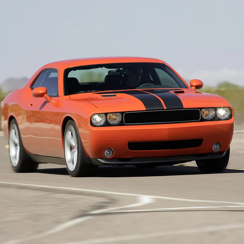 Carbon Fiber Steering Wheel Panel Cover Trim 4 x Pcs for Dodge Challenger (2008-2010)