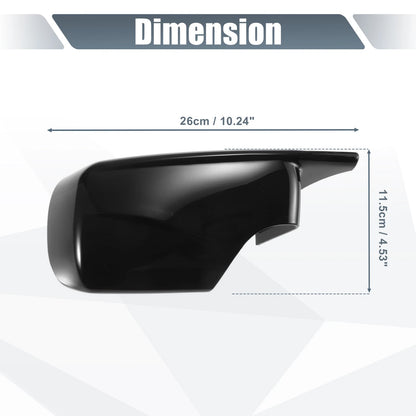 Rearview Mirror Cover Cap Gloss Black for BMW E39 E46 325i 328i (1998-2005)