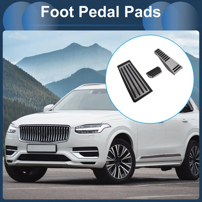 Foot Accelerator Pedal Covers  for Volvo XC90 (2018-2020) Silver Tone