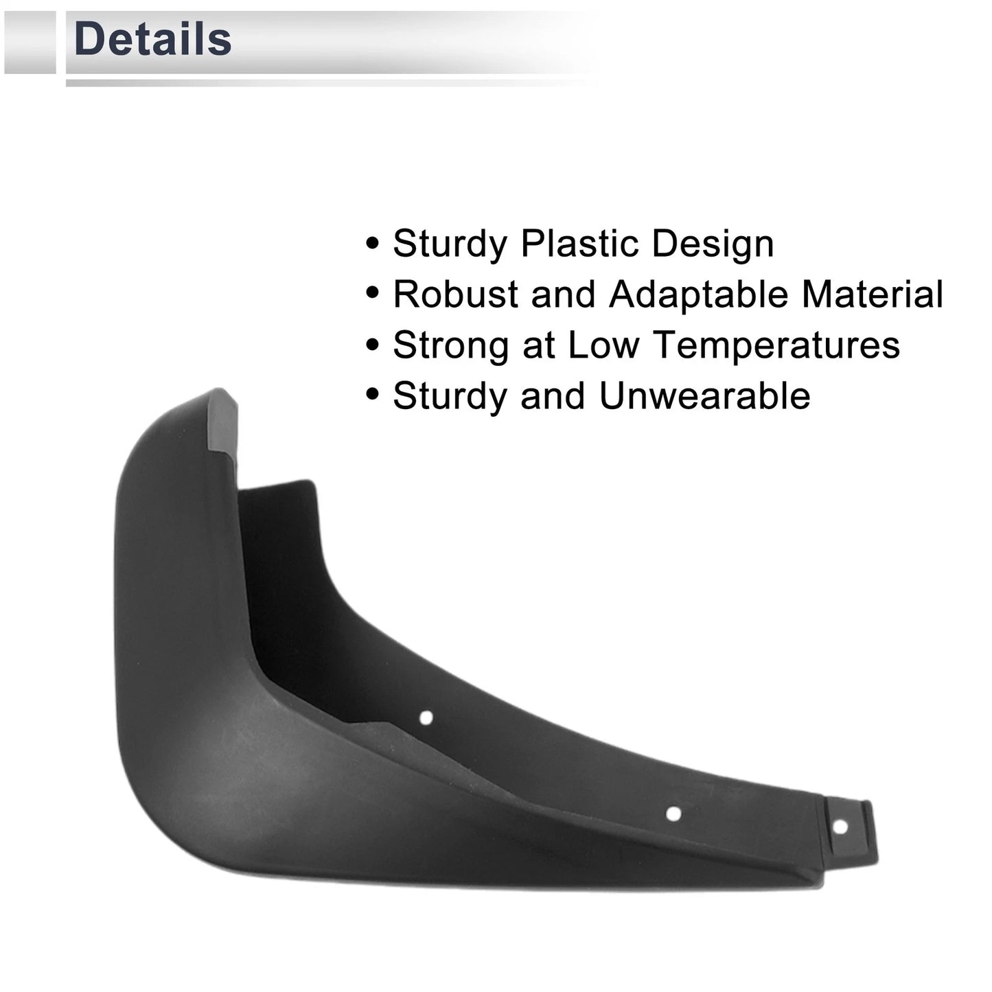 Mud Flaps Splash Guards 1 Set for Mazda 2 Hatchback (2008-2014)