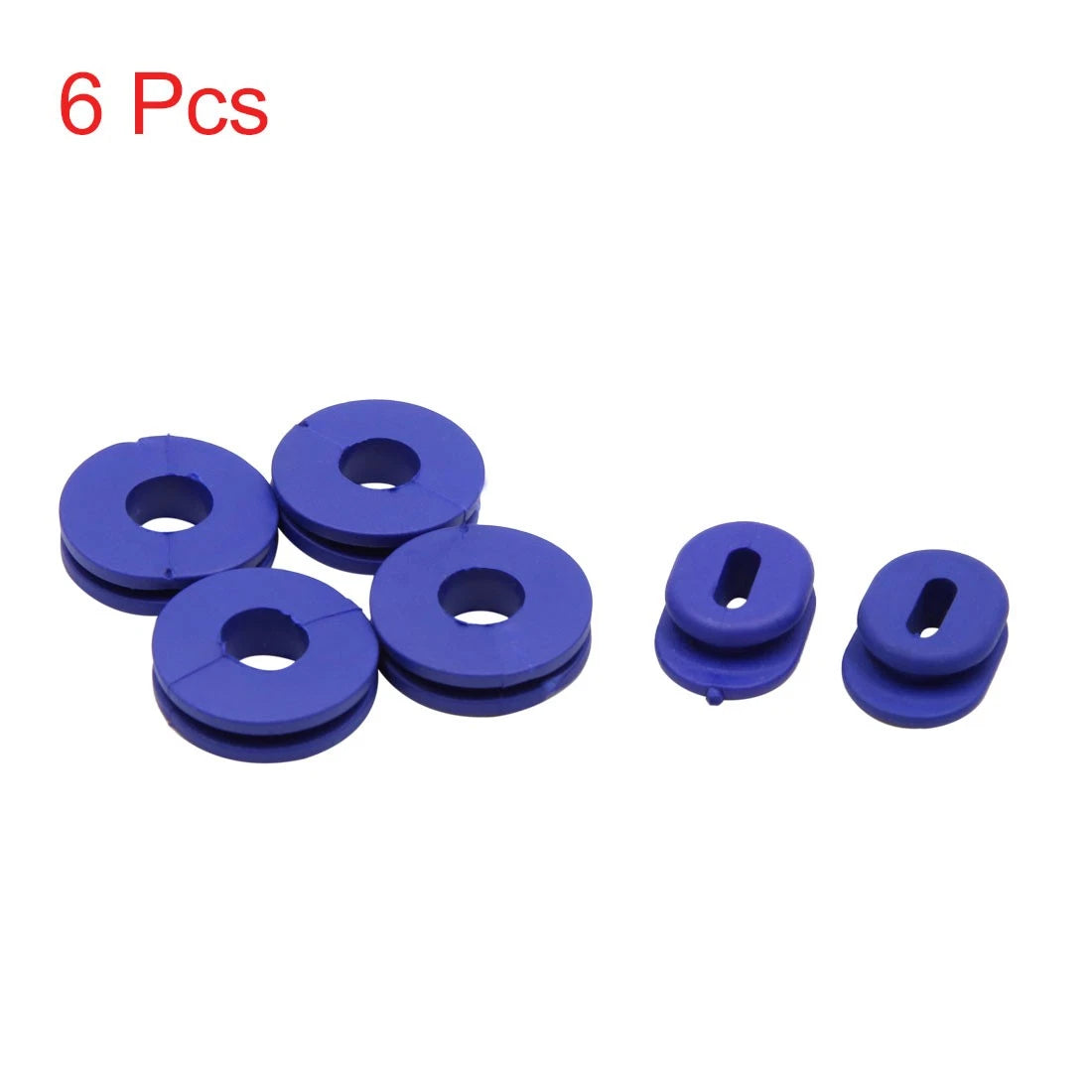 6pcs Blue Rubber Motorcycle Side Cover Grommets for Suzuki GS125