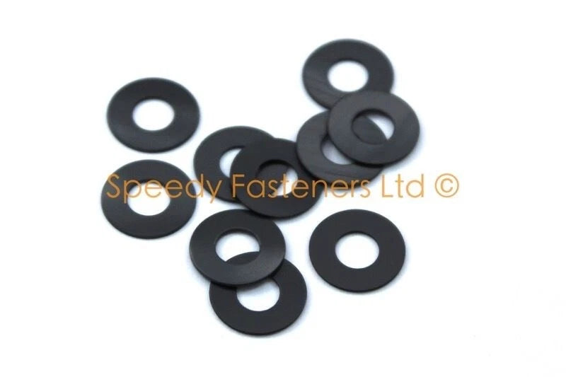 Retention Washers Nylon Black Fork Head for D8