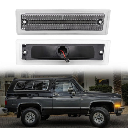 LED Side Marker Lights for Chevy C10 C20 C30 K10 K20 K30 Suburban (1973-1987)