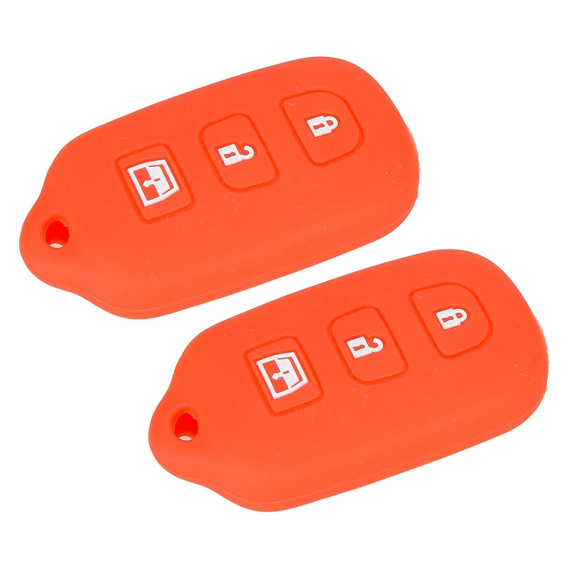 2 x Red Remote Key Covers for Toyota 4Runner, Sequoia, RAV4 (2003-2023)