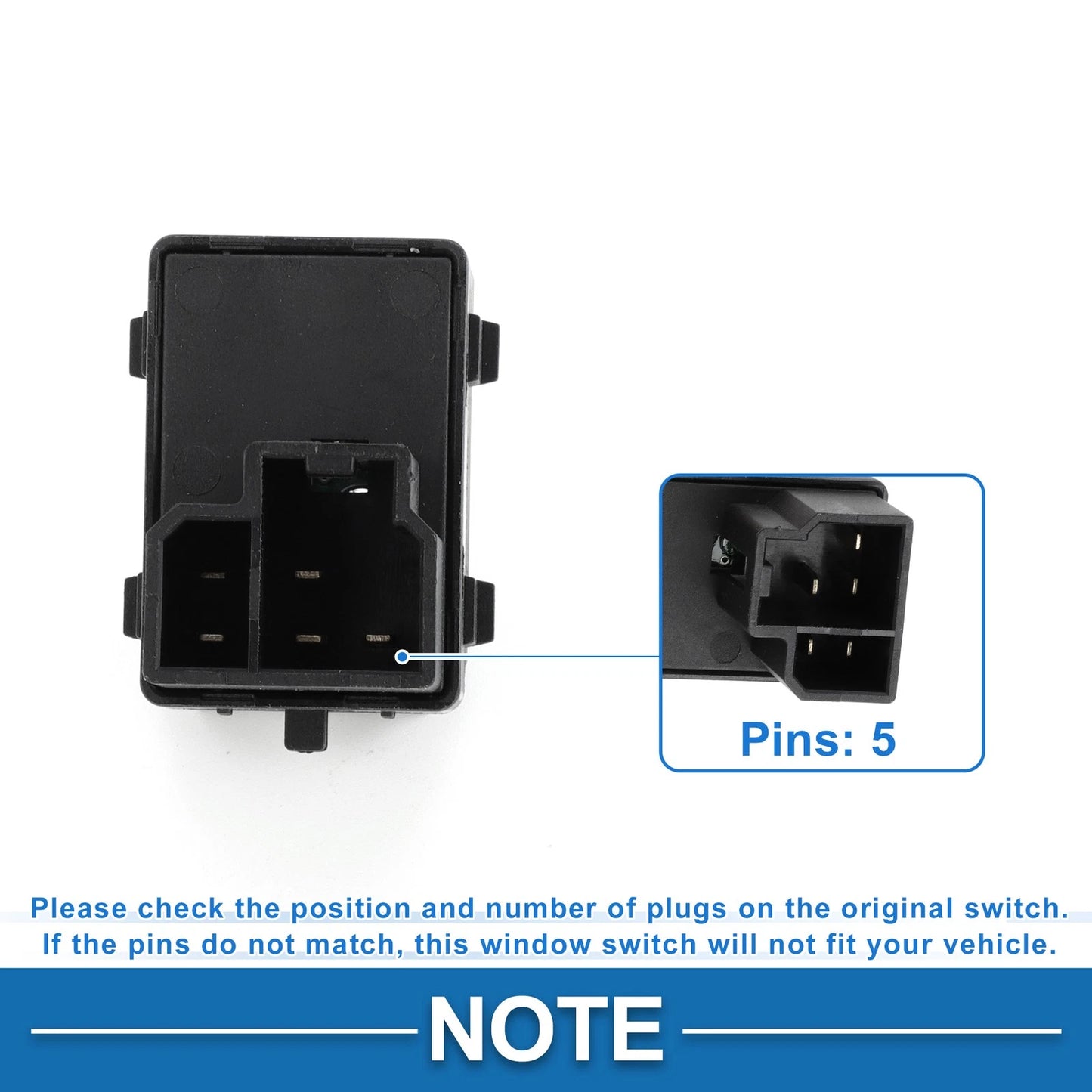 Rear Power Window Switch for Dodge Ram 1500 2500 3500 (2004-2004)