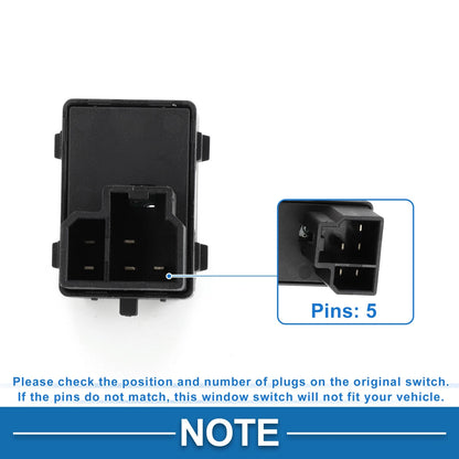 Rear Power Window Switch for Dodge Ram 1500 2500 3500 (2004-2004)