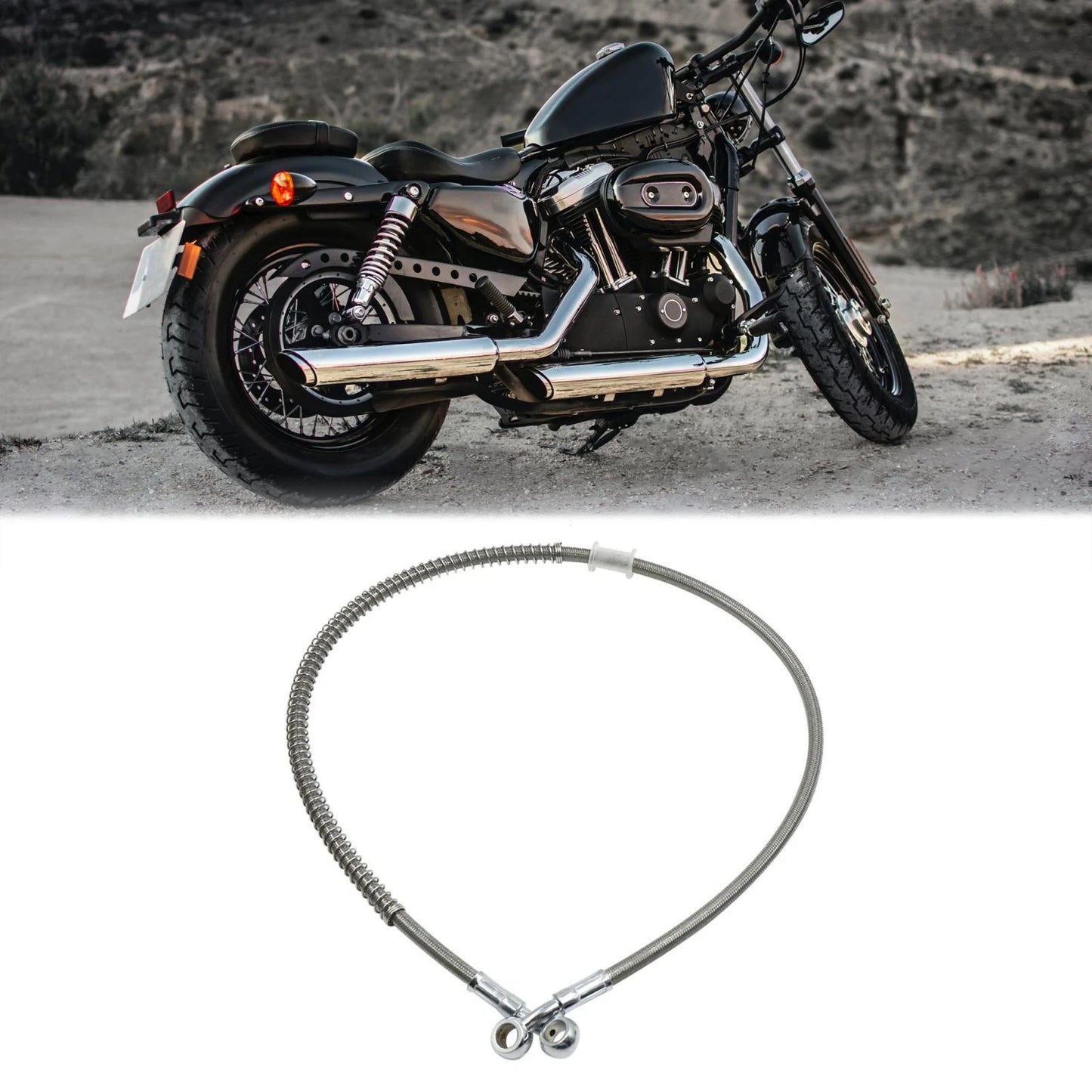 Universal 75cm Stainless Steel Clutch Hydraulic Oil Hose Line for Motorcycle