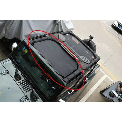 Roof Sunshade Mesh Cover for Jeep Wrangler JK JKU (2007-2017)